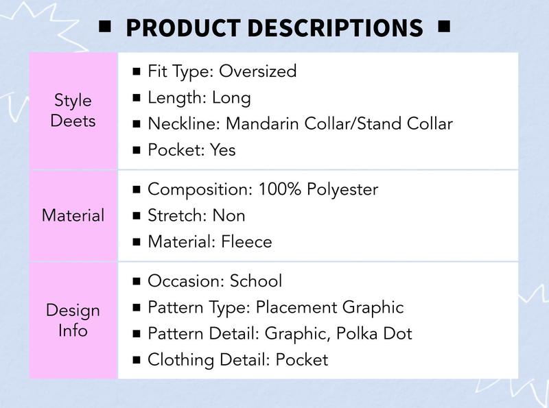 Cider Fleece Collar Graphic Jacket