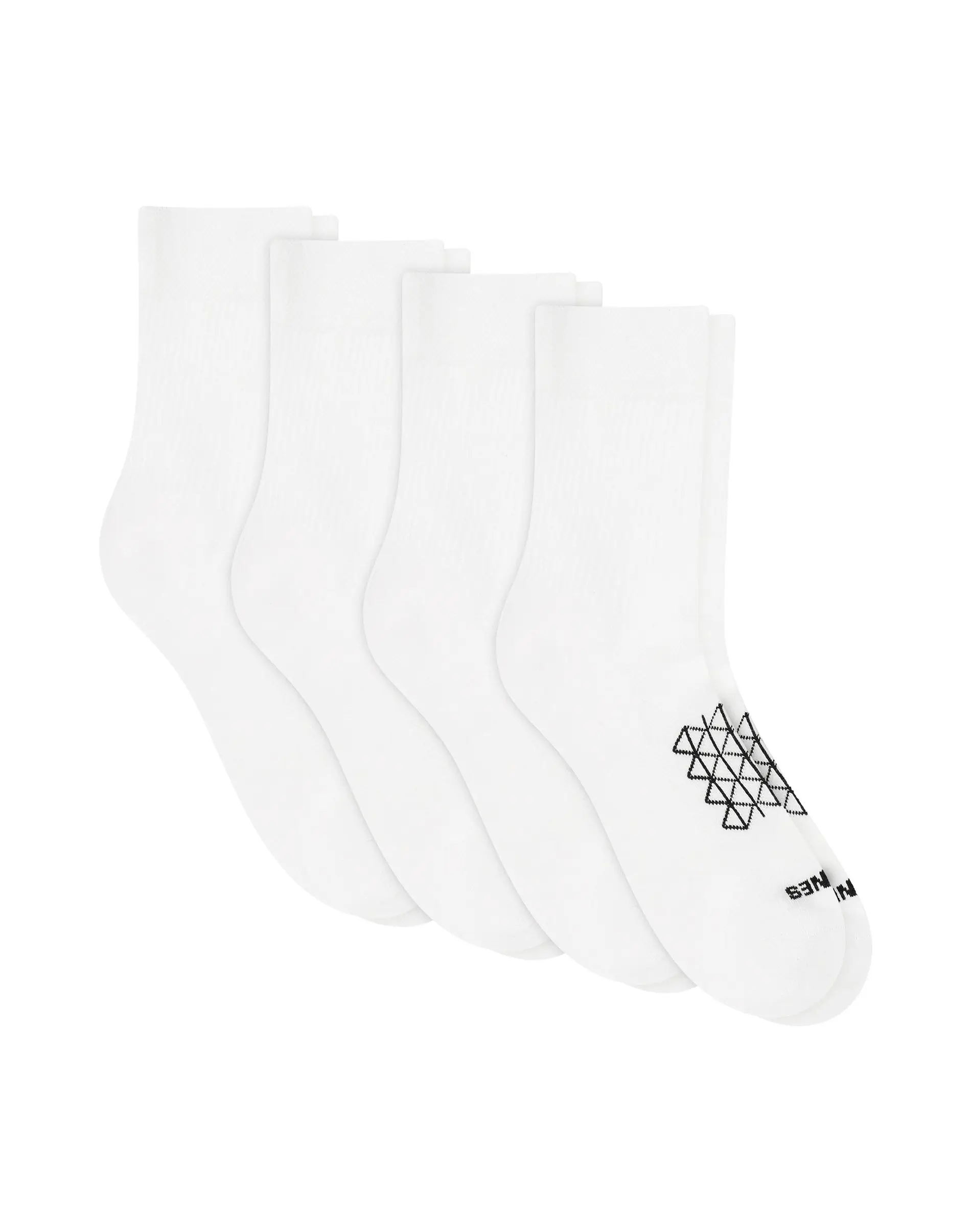 Hanes Absolute Run Men's Socks Pack, 4-Pair , Heel-Shield Tab, Moisture Wicking