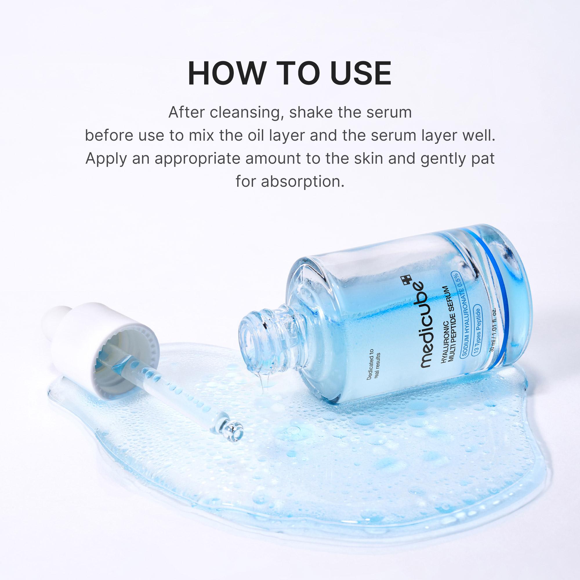 [medicube] Hyaluronic Multi Peptide PDRN Serum for Glowing and Soothing | Lightweight Water Plumping Radiant Facial Serum for All Skin Type, Hydrating Moisturizer, Korean Skincare | 30ml 1.01fl.oz.