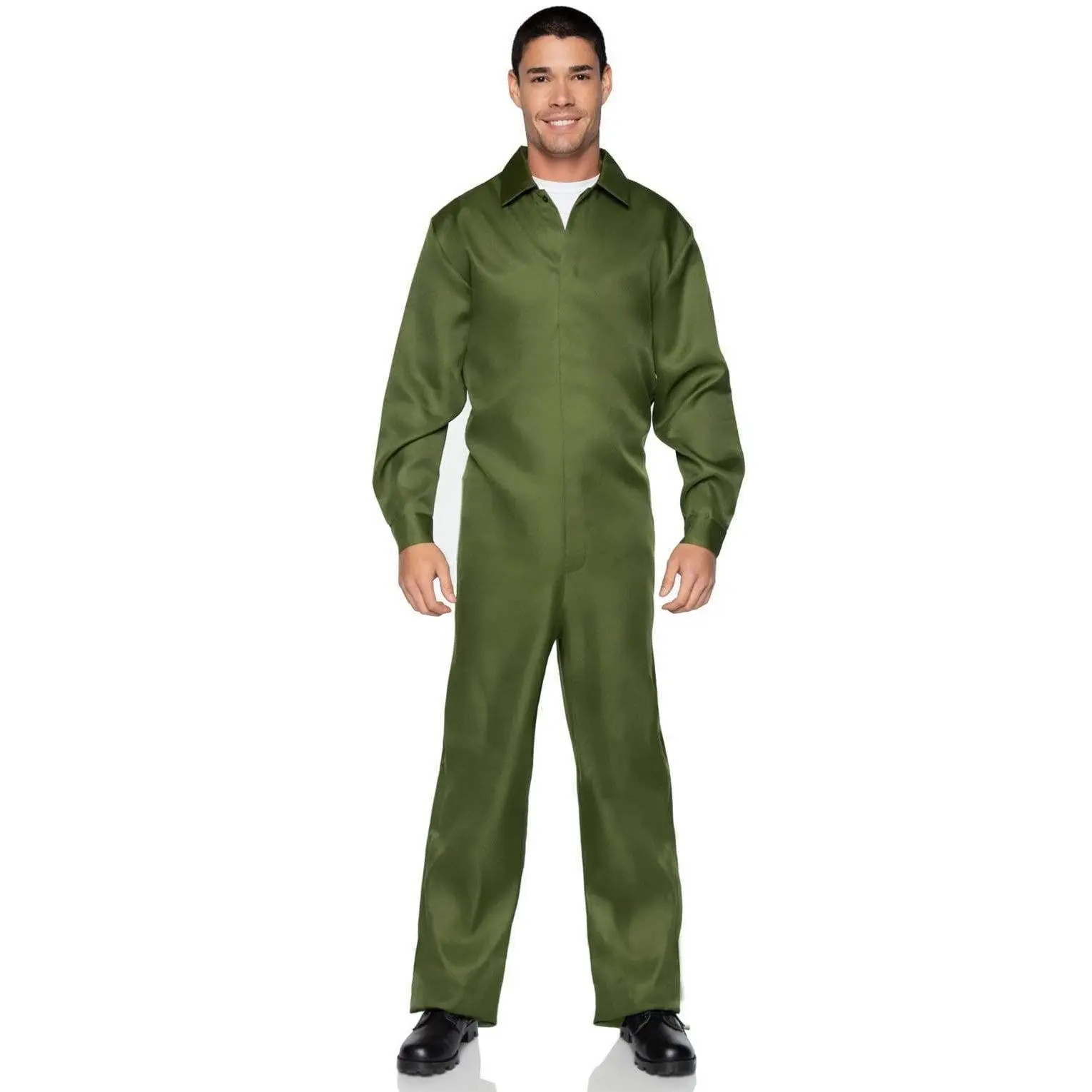 Men's Coveralls Jumpsuit, Comfortable Loose Fit Polyester Workwear for Halloween Costume and Cosplay Parties, Menswear, Classic, Snap, Camo, Collared, Versatile, Uniforms, Color‑Pick Camo