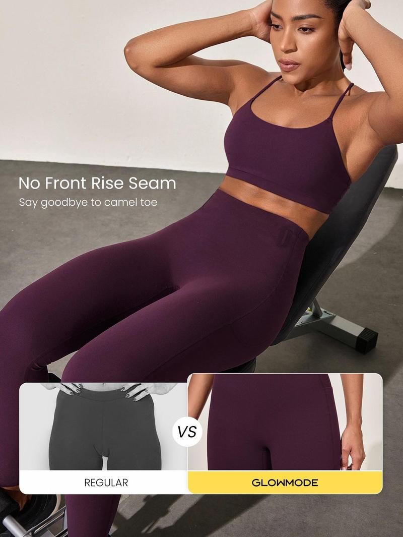 GLOWMODE 24'' BBL CoreHold Tight Fit Boning Tummy Control FeatherFit-Sculpt Leggings with Side Pockets TikTokShopBlackFriday