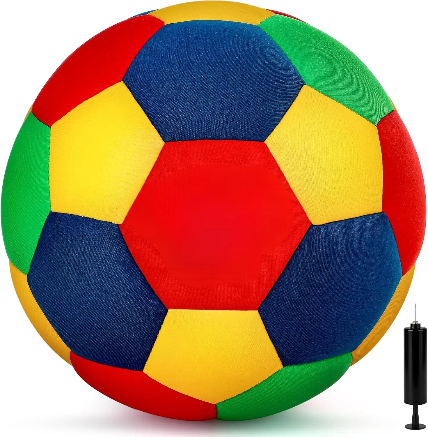 Indoor Soccer Ball for Toddlers and Kids, Soft Foam, Size 4 for Youth, Quiet in House, for Boys and Girls Aged 3-10 Years Old Soccerball Indoor Practice Ball