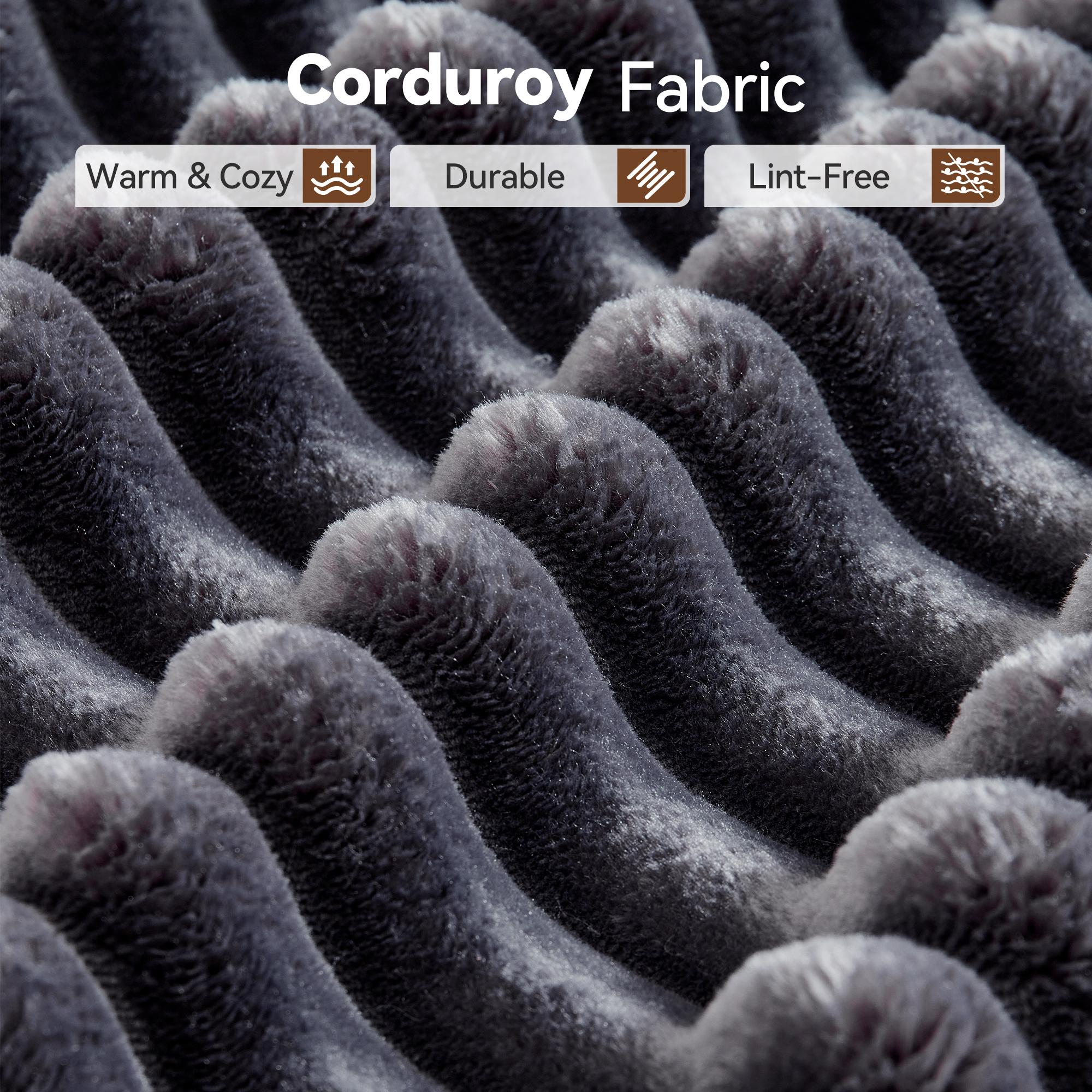 【3 Packages Shipping】Ovios 104" Modular Couch with Chaise and 59" W Oversized Round Sofa Bed - L-Shaped Sectional Sofa Set with Flexible Configuration, Plush Corduroy Cloud Velvet Fabric,No Assembly Required, 5 Seater