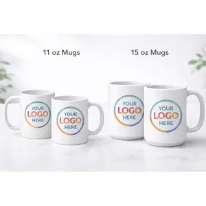 Customized 11 oz and 15 oz mugs, business logo mugs or bulk order mugs,