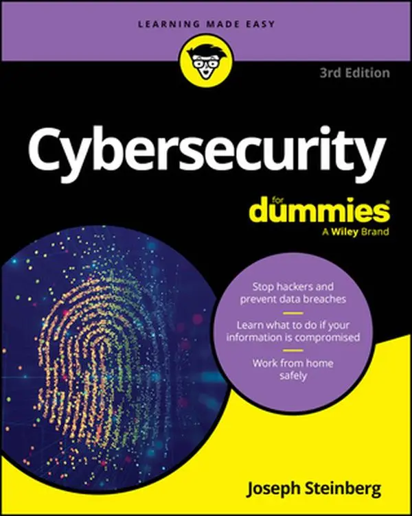 Cybersecurity for Dummies English Paperback Book - Joseph Steinberg, Updated Info, 1.2 lbs, 9.21"h x 7.32"l x 1.1"w, Computers & Networking Science & Technology Books, Cyberattacks Guide, Career Resource, Business Reference