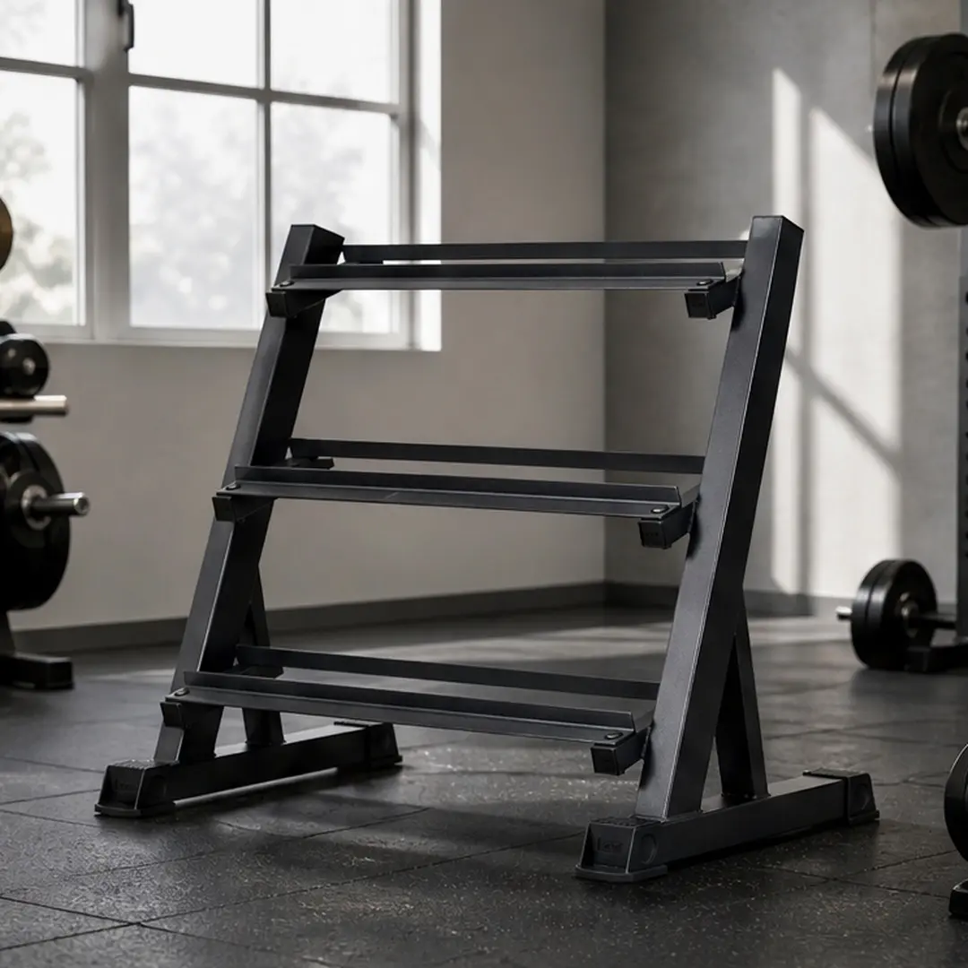 ARCH Heavy Duty Dumbbell Rack - 1100 lb Weight Capacity, 3-Tier Adjustable Aluminum Alloy Storage Stand, 36-in Base, Space-Saving Organizer with Rubber Feet for Home Gym Use, Floor Protection & Rock-Solid Stability, 3-Tier Design