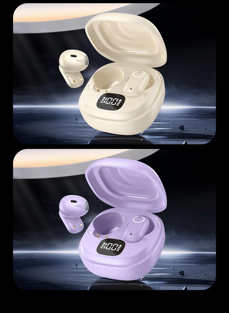 Acer OHR501 Wireless Audio Earbuds, Semi-in-ear Design Noise Cancelling Headphones, Powerful Customized Sound, Headset for Commute, Sports Electronic Clear Call Beige