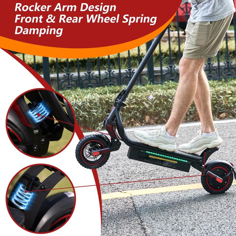 【Valentine's Day】Electric Scooter, 1000W/500W, 28MPH/25MPH,40 Miles/28 Miles/23Miles, 54.6V14Ah/48V15Ah Battery, 10''/11'' All-terrain Tires, Dual Braking System & Suspension System, Foldable Commuter Electric Scooter Adults for Adults/Youths 【Valentine's Day】Electric Scooter, 1000W/500W, 28MPH/25MPH,40 Miles/28 Miles/23Miles, 54.6V14Ah/48V15Ah Battery, 10''/11'' All-terrain Tires, Dual Braking System & Suspension System, Foldable Commuter Electric Scooter Adults for Adults/Youths