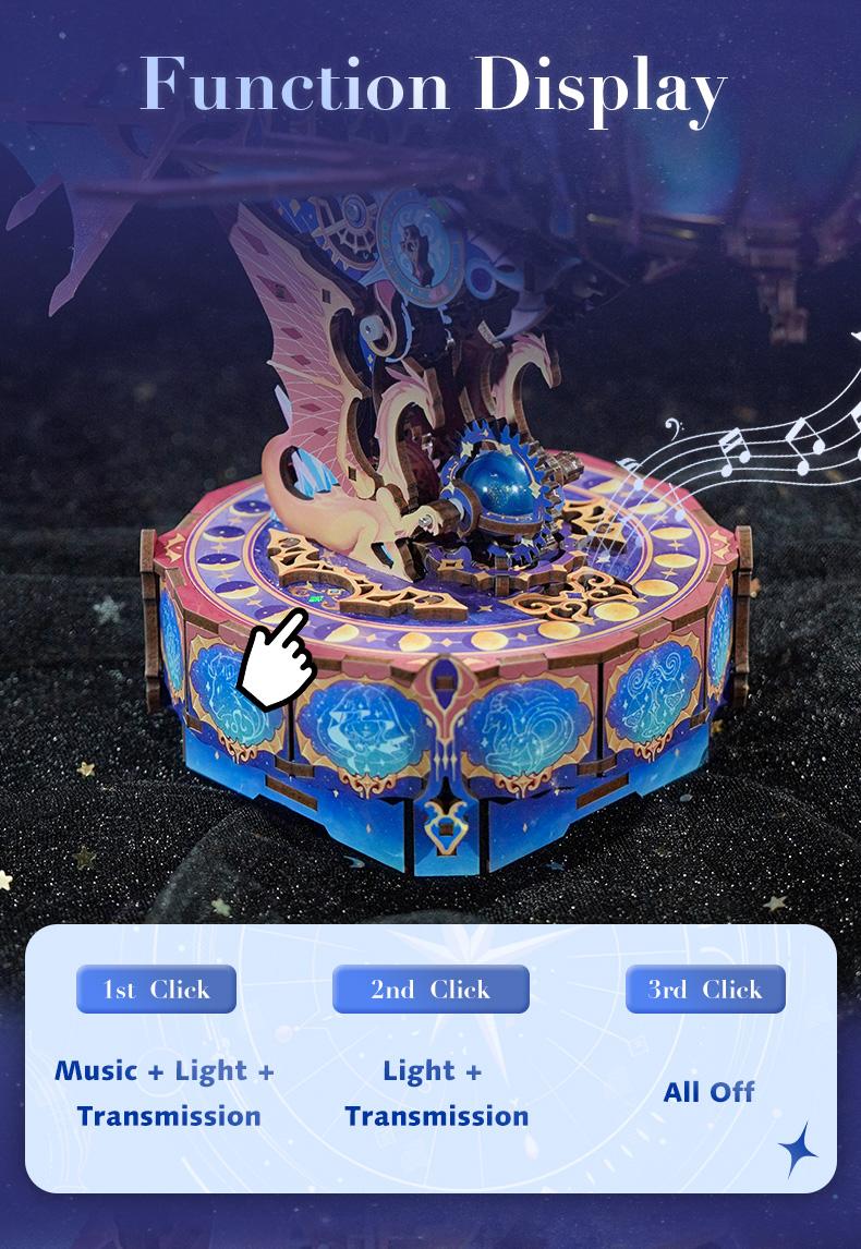 Tonecheer DIY 3D Transmission Model Building Block Puzzle Kit, Magical Galaxy Craft, Fun & Unique Toy, Toys for Grown-Ups, Valentine's Day Fun Gift for Enthusiasts, Toys For Grown Up