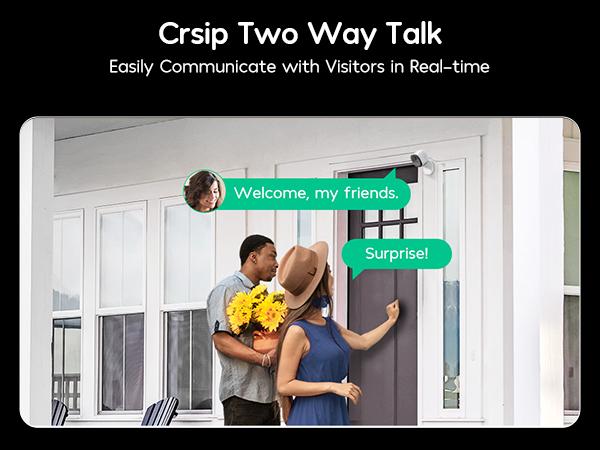 Winees Smart Cameras Security for Home/ Pets , Wired 2K Wi-Fi Camera for Indoor/Outdoor, AI Alarm Detection, Color Night Vision, 2-Way Audio, 2.4G, Outside