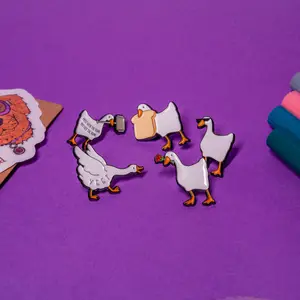 Silly Goose Enamel Pin – Funny Bird Accessory for Playful Vibes