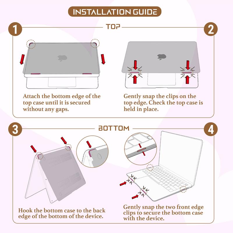 Casing Bee Coquette Aesthetic Hard Shell MacBook Case