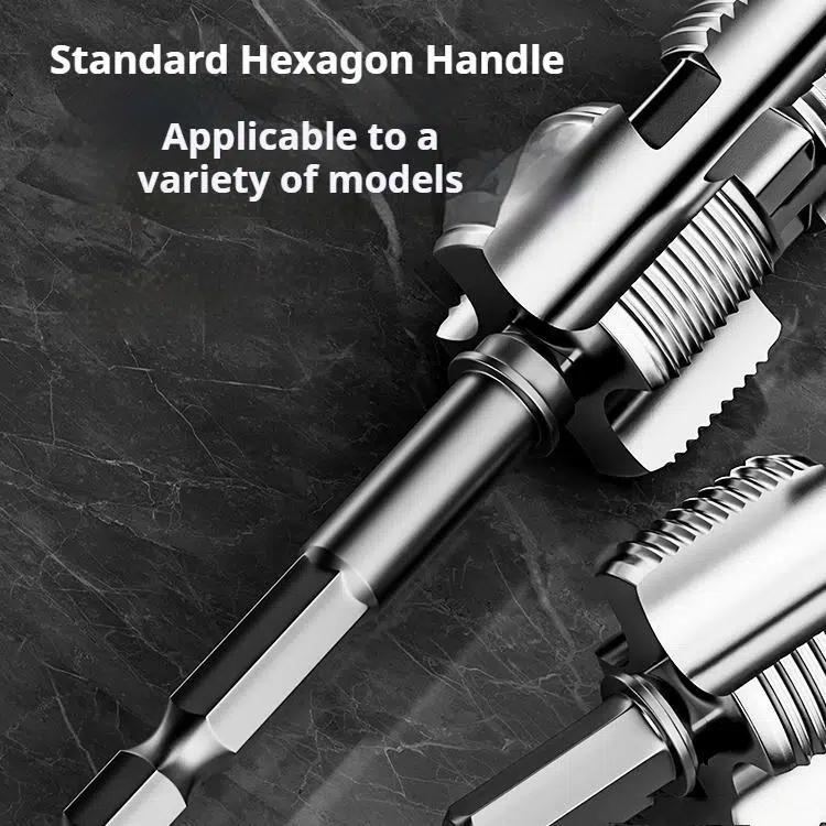 Water Pipe Threading Tool Pipe Thread Cutting Tool 1/2'' 3/4'' PVC Pipe Thread Cutting Tool, Upgrade Pipe Thread Cutting Tool for Plumbing DIY Repairs