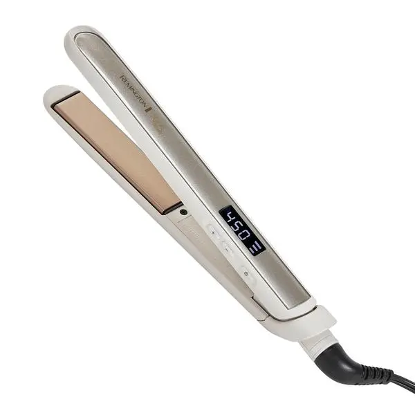 Remington Shine Therapy 1 Inch Hair Straightener, Argan Oil & Keratin | Keratin ceramic plates deliver smooth results this flat iron reduces frizz for ideal hair styling.