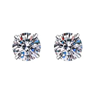（Vow Earing）925 Sterling Silver Synthetic Moissanite Earrings