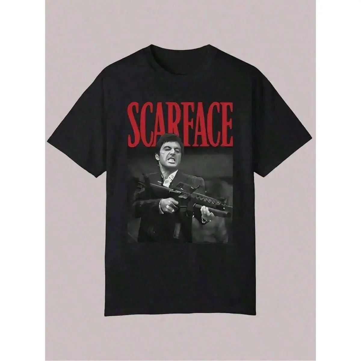 Men'S Graphic T-Shirt - Black Casual Summer Tee With Iconic Movie Pose,  Round Neck, Regular Fit For AdultsMen's Casual Cotton Short Sleeve T-Shirt – Basic Summer Tee For Men , Vintage, Cotton, Cotton Shirts, Graphic Tees, Romwe, Funny T Shirts, Graphic T