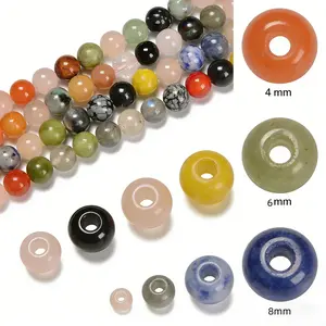 Natural Chakra Smooth Round Beads Size 4mm 6mm 8mm 10mm 15.5'' Strand