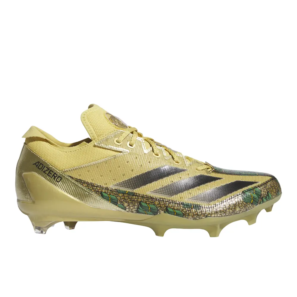 adidas Mens Adizero Electric Scrooge Mcduck American Football Sneakers Shoes - Gold, Yellow