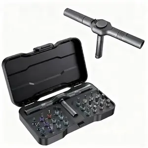 DEEOEE 24-in-1 Magnetic Rotary Ratchet Screwdriver Set | Multi-function Repair Tool with Detachable Handle for DIY & Professional Use