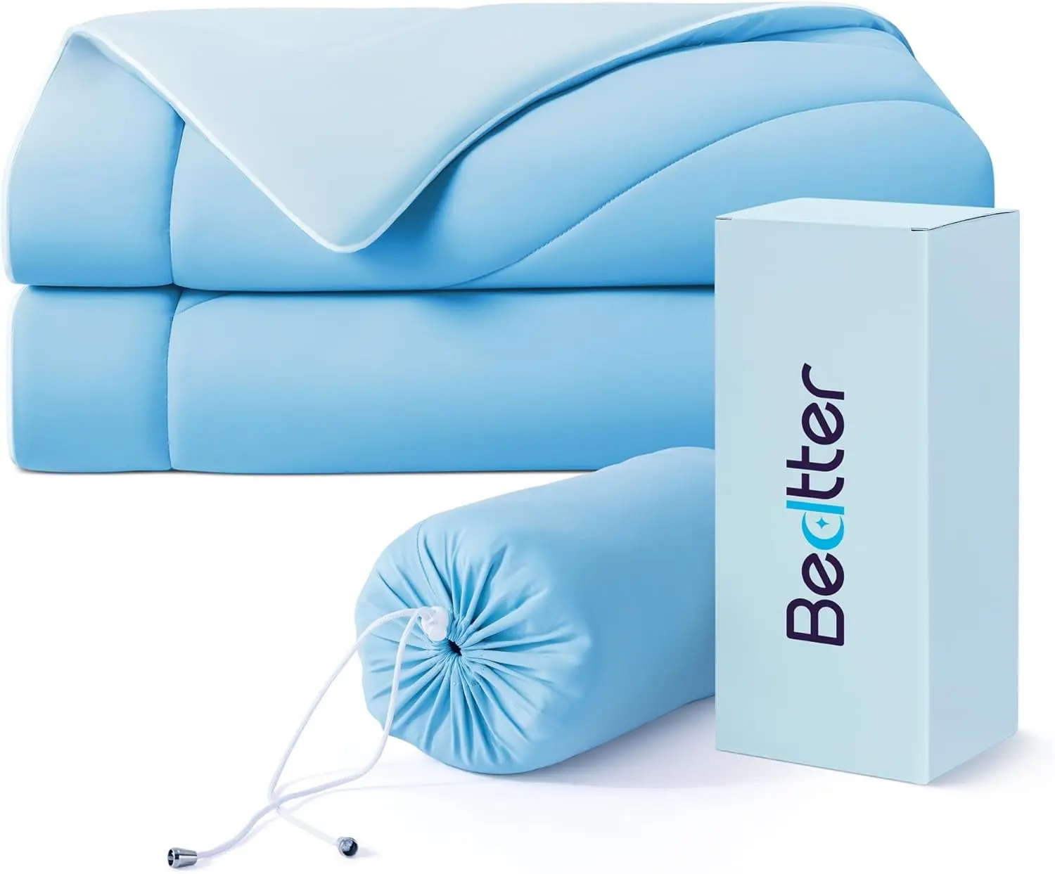 2026 Cooling Summer Comforter! Machine-Washable Cooling Air-Conditioning Quilt, Portable Storage Ice Silk Summer Duvet