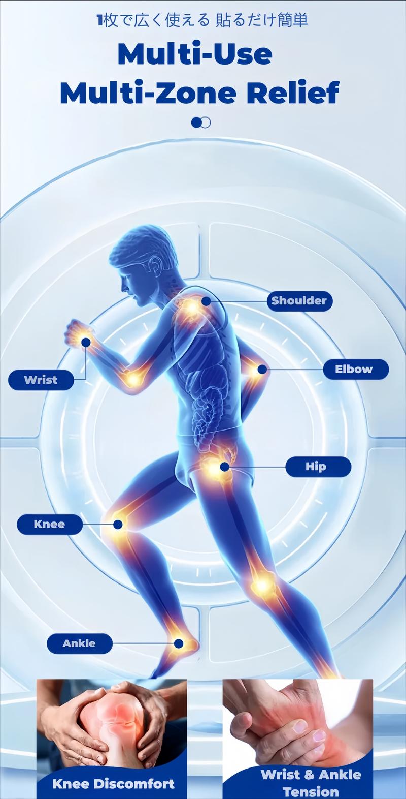 Japanese Kadoyan Brand Soothing Patch - Multi-Purpose Herbal Heat Patches with 7 Count for Natural Relief & Long-Lasting Warmth - Suitable for Joints & Muscles