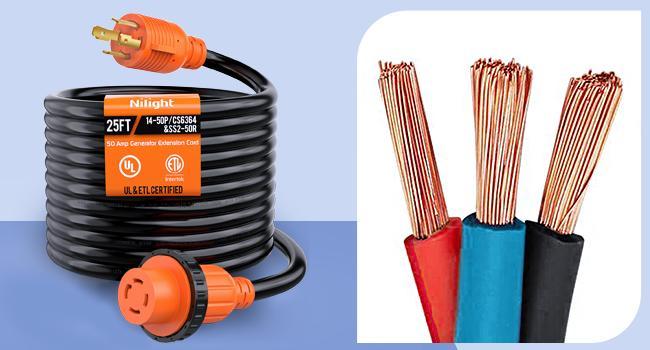 Nilight 30A 25FT Generator Extension Cord Power Inlet Box with Locking Connector 125/250V 7500W 10 Gauge STW ETL Listed 4 Prong L14-30P L14-30R Cable for Generator RV Outdoor Use Nilight 30A 25FT Generator Extension Cord Power Inlet Box with Locking Connector 125/250V 7500W 10 Gauge STW ETL Listed 4 Prong L14-30P L14-30R Cable for Generator RV Outdoor Use