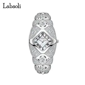 Luxury crystal women's watches, Roman numeral dial quartz timepieces, featuring crystal-clear, scratch-resistant glass with water-resistant construction. Perfect for elegant parties and everyday wear, an ideal gift for the lady