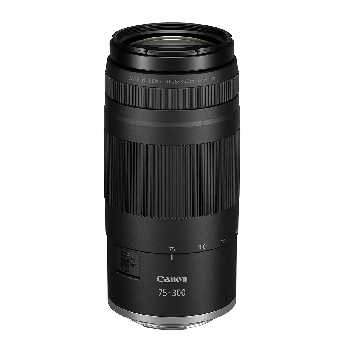 Canon RF 75-300mm f/4-5.6 RF Mount Telephoto Zoom Camera Lens, Black, Portable