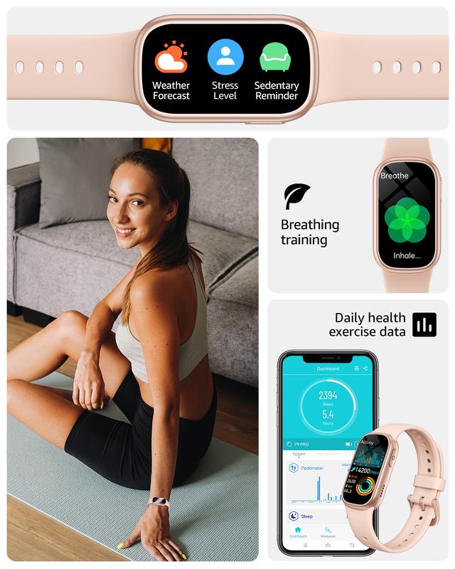 Fitness Tracker (Answer/Dial Call), Smart Watch with 1.47" HD Touch Display, 130+ Sport Modes Activity Tracker with Sleep Monitor, IP68 Waterproof Tracker for Android&iPhone Women Men