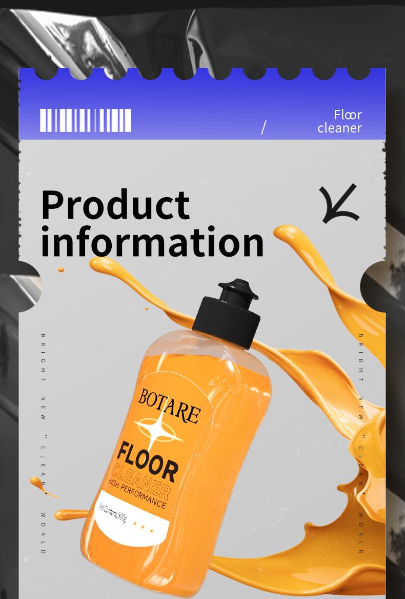 BOTARE Mop Soap Enzyme-Powered Long Lasting Scent Floor Cleaner Deep Cleans with No Residue Fast Drying Pet/Kid-Safe for All Floors Works with Mops Steam Mops & Sprayers