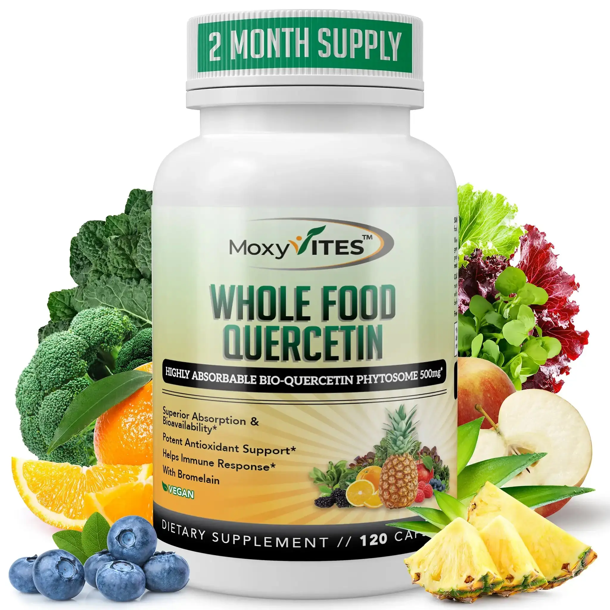 Quercetin with Bromelain 500mg: Bioactive Phytosome