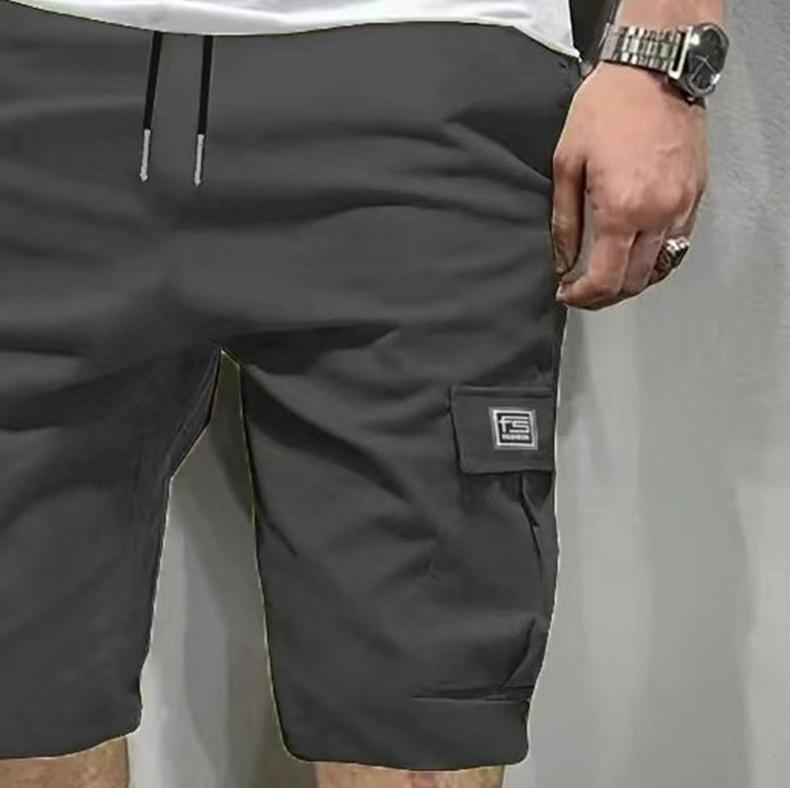 5-Pack men's tooling shorts, summer trendy casual shorts, multi-pocket design, fabric wear-resistant, ball-free, durable, tear-resistant, comfortable and breathable, fashionable and versatile Athletic Activewear