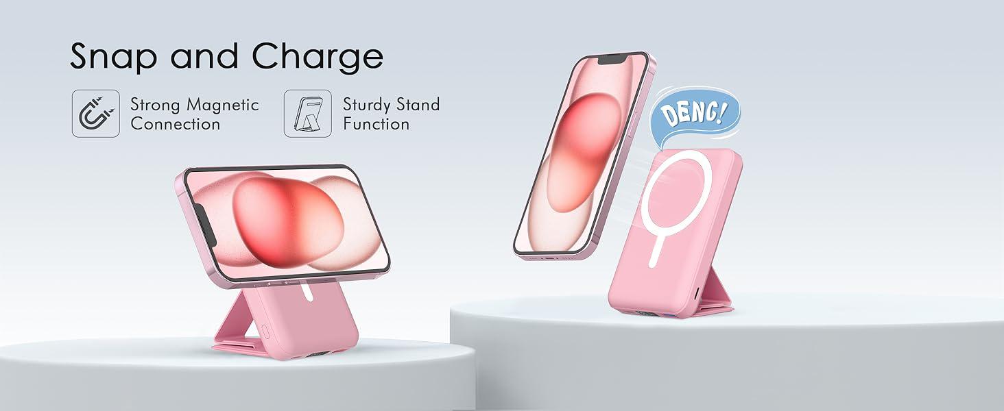 Podoru Wireless Charger for MagSafe Smartphone Fast Charging Power Bank, 10000mAh Magnetic Battery Pack &USB-C Cable, for iPhone 17/16/15/14/13/12 Series Podoru Wireless Charger for MagSafe Smartphone Fast Charging Power Bank, 10000mAh Magnetic Battery Pack &USB-C Cable, for iPhone 17/16/15/14/13/12 Series
