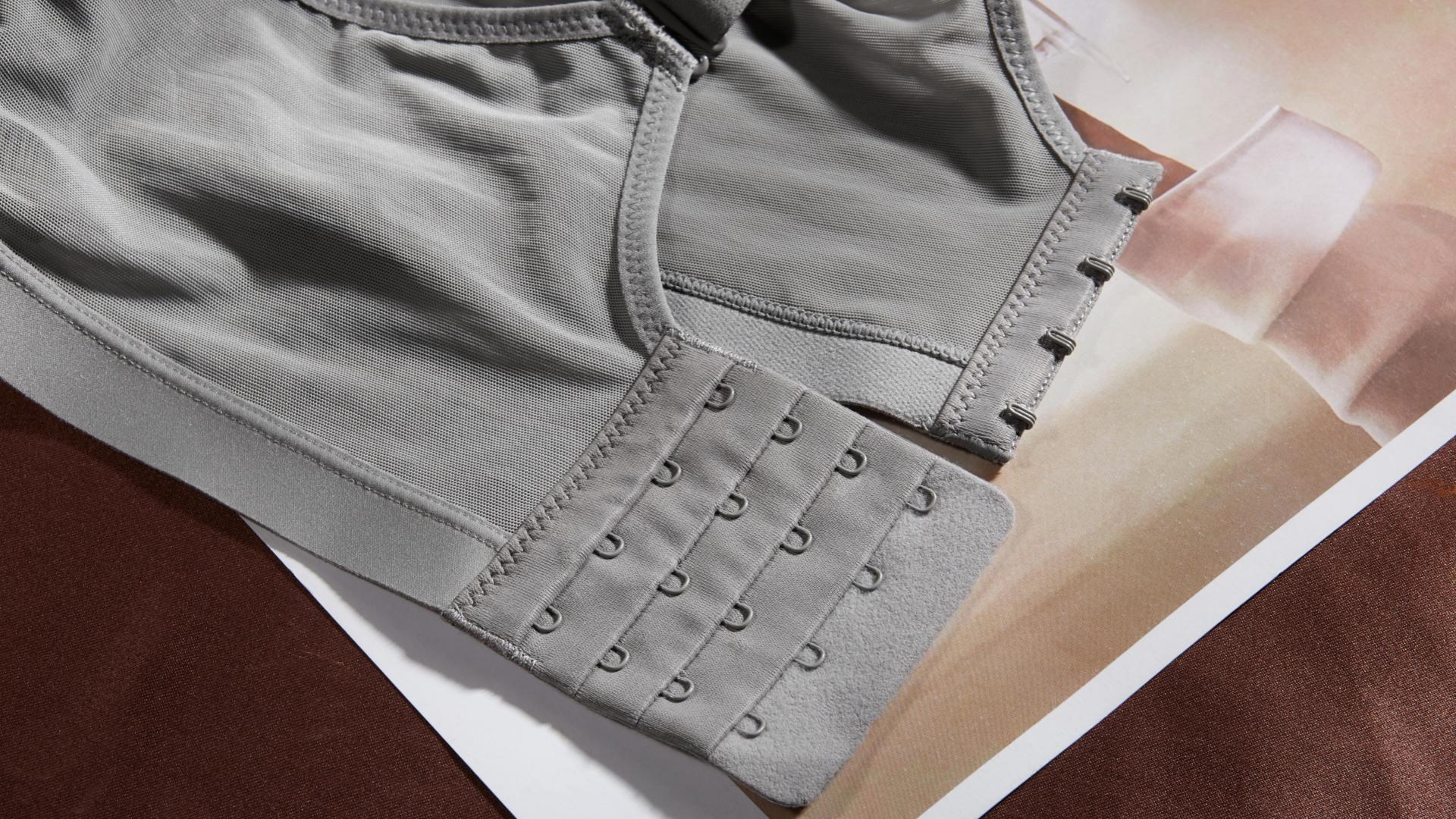 Full Coverage Minimizer Bra with Side Support Comfort Non-Padded Underwire Womenswear in Gray Fit Everyday