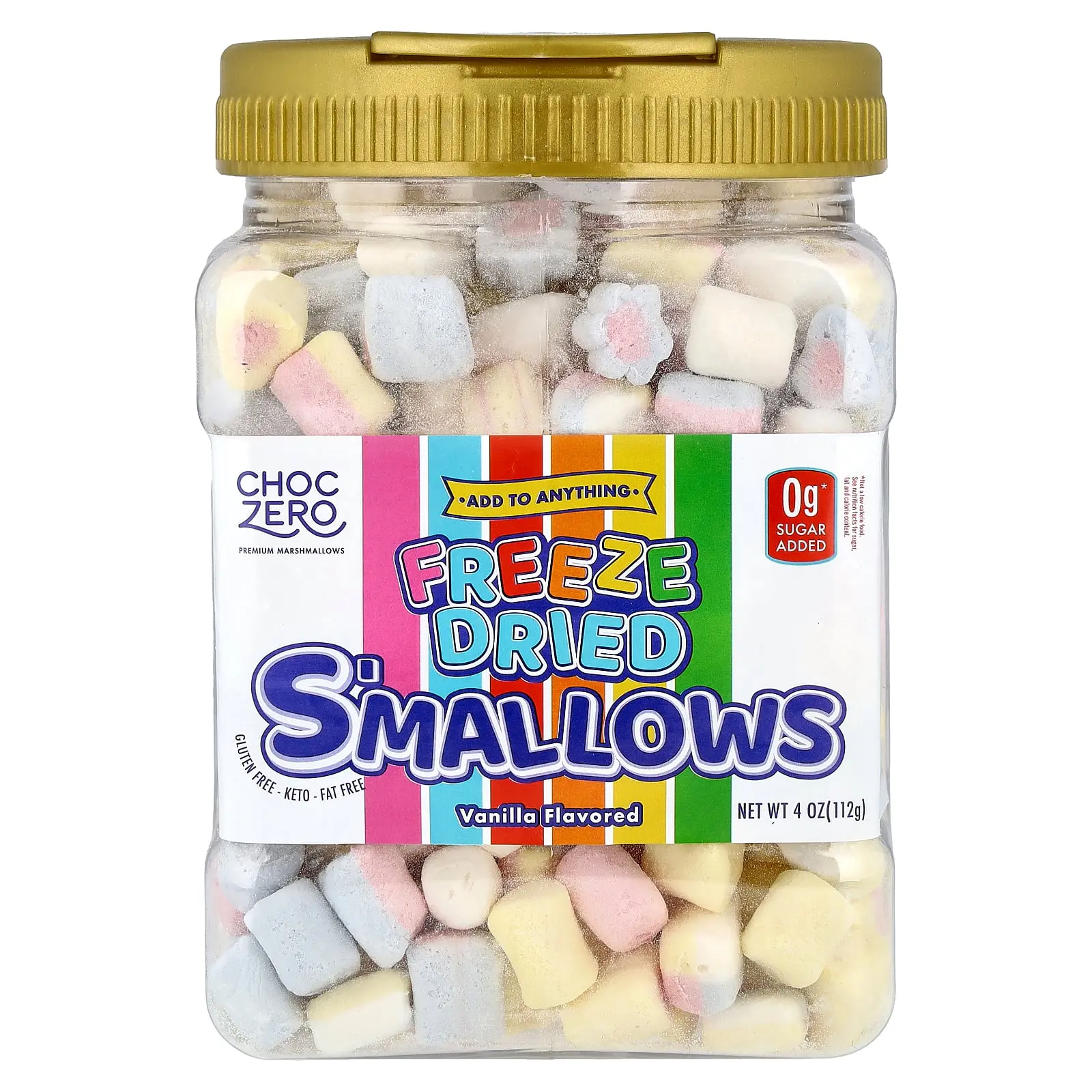 ChocZero Freeze Dried S'mallows, Vanilla, 4 oz  (112 g)