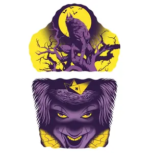 Halloween Full Arm Temporary Tattoo Sleeve for Kids - Terror Zone Fake Tattoo