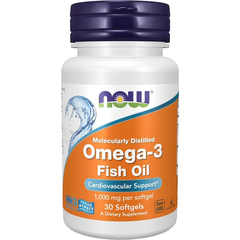 Supplements, Omega-3 180 EPA / 120 DHA, Molecularly Distilled, Cardiovascular Support*, 30 Softgels