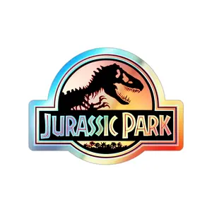 Jurassic Park Logo Holographic Sticker