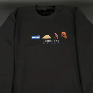 Honduras Embroidered Sweatshirt La Bandera, Copán Ruinas, Baleadas, 5 Estrellas Crewneck Embroidery