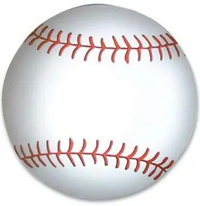 Baseball Car Magnet ~ Sports Magnetic Fridge - Large 5" & 1/2 inch size