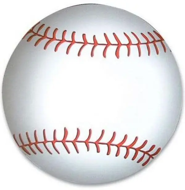 Baseball Car Magnet ~ Sports Magnetic Fridge - Large 5" & 1/2 inch size