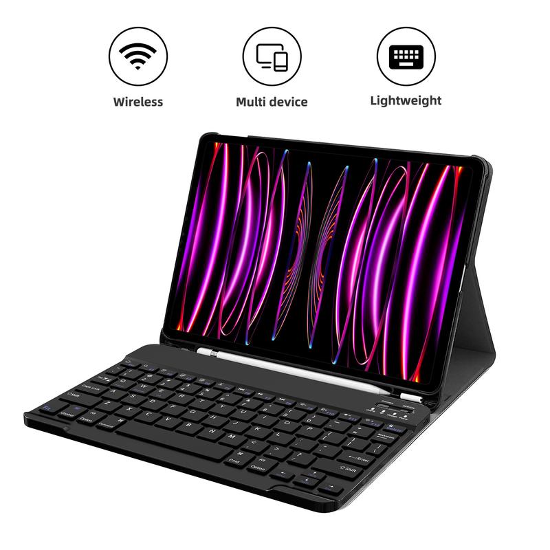 10 inch Wireless Keyboard Devices with Bluetooth, Slim Wireless Portable Travel Office Computer Accessories, for ipad, Android,Tablets, etc Rechargeable 10 inch Wireless Keyboard Devices with Bluetooth, Slim Wireless Portable Travel Office Computer Accessories, for ipad, Android,Tablets, etc Rechargeable