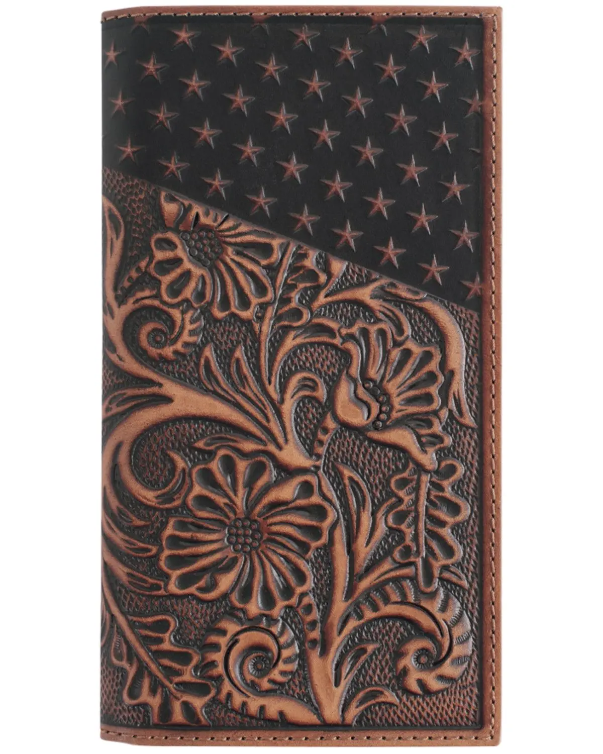 Cody James Men's Men'S Americana Tooled Leather Rodeo Wallet - 2521237691