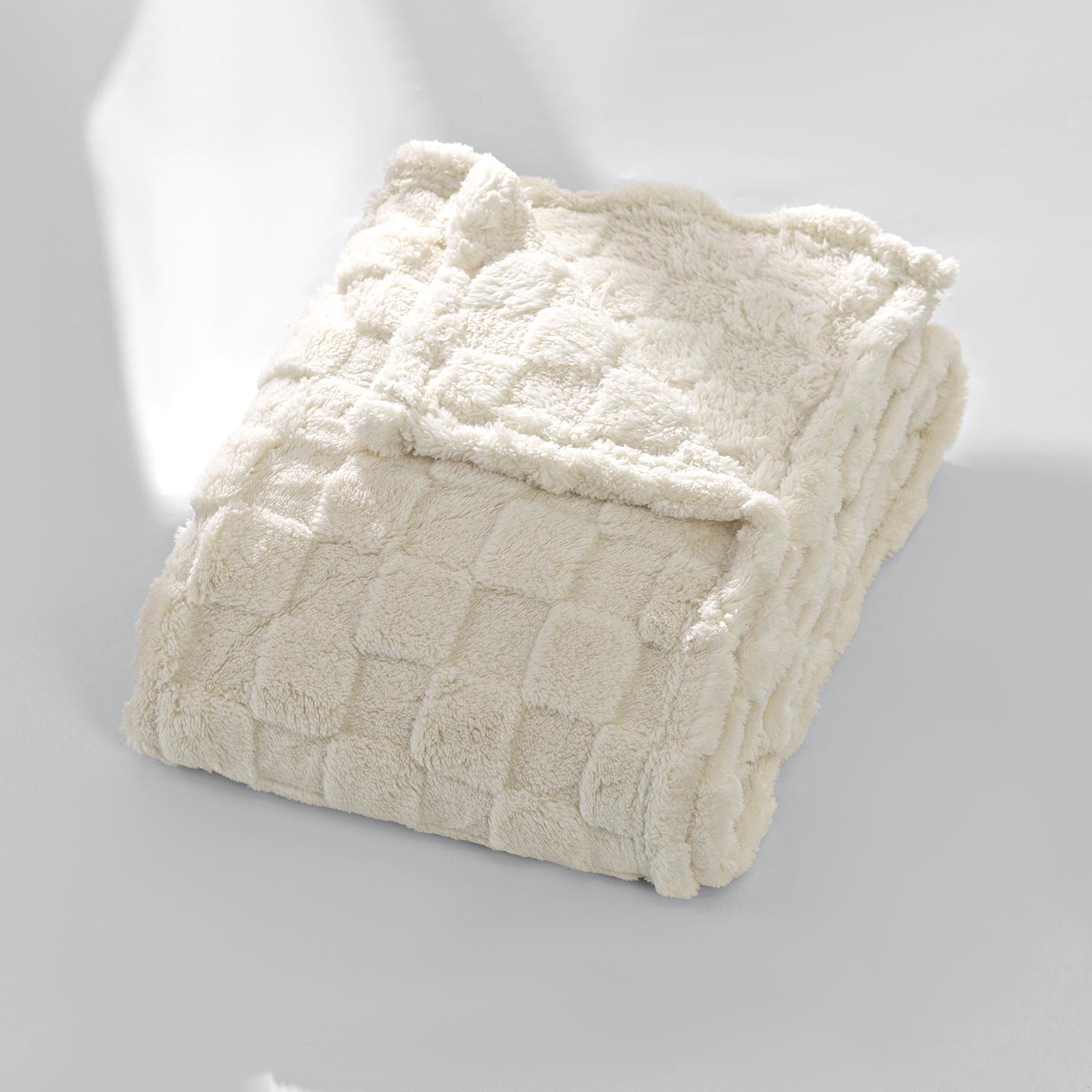 LOKHOM Ultra Soft Plush Fleece Blanket for Couch Fluffy Cozy Cable Jacquard Tufted Thick Warm Blankets for Winter Women Gift Ultra Soft Traditional