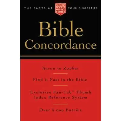USED Book - Pocket Bible Concordance: Nelson's Pocket Reference Series by Thomas Nelson (Paperback) - english