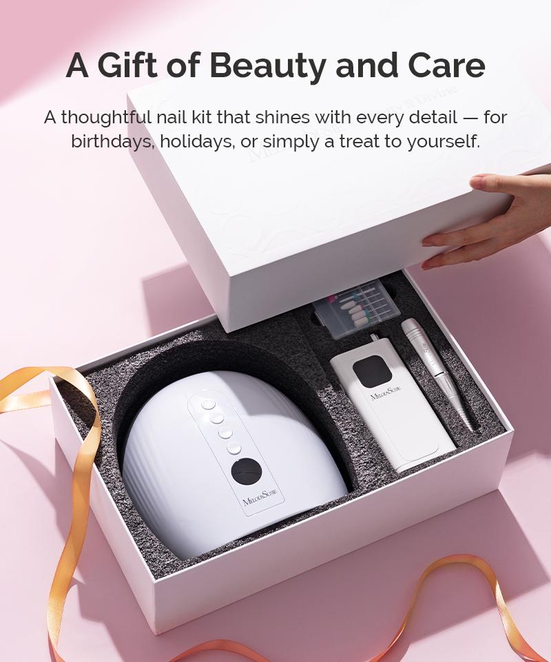 Melodysusie x Prettyndivine SC300F Nail Drill & P-Plus30G Nail Lamp Gift Box