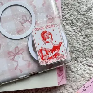 Good Girls Read Regency Bookish Kindle Grip, Romance Reader,  Smutty Book Phone Grip, Gift For Her pop socket sticky magnetic mount