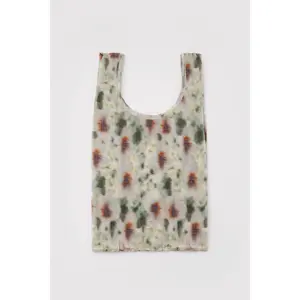 Abstract Floral Pleated Baggu