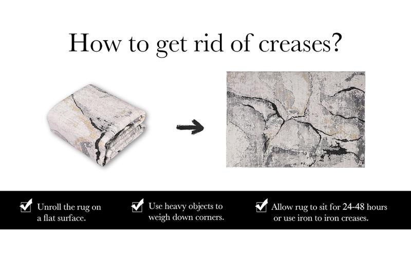 GARVEE Abstract Washable Area Rug 5x7 Large Modern Rug for Bedroom Soft Non Slip Living Room Rugs Indoor Contemporary Floor Cover Ultra Thin Grey Rugs Home Decor Carpet for Dining Room