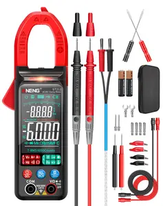 ANENG ST212 Clamp Meter Multimeter Tester True RMS 6000-count AC/DC Current, Voltage, Ohms, Volts, Amps Capable of measuring low voltage (NCV), continuity, diode resistance, capacitance, zero calibration and live wire detection Power tools